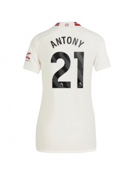 Manchester United Antony #21 Zenski Rezervni Dres 2023-24 Kratak Rukavima